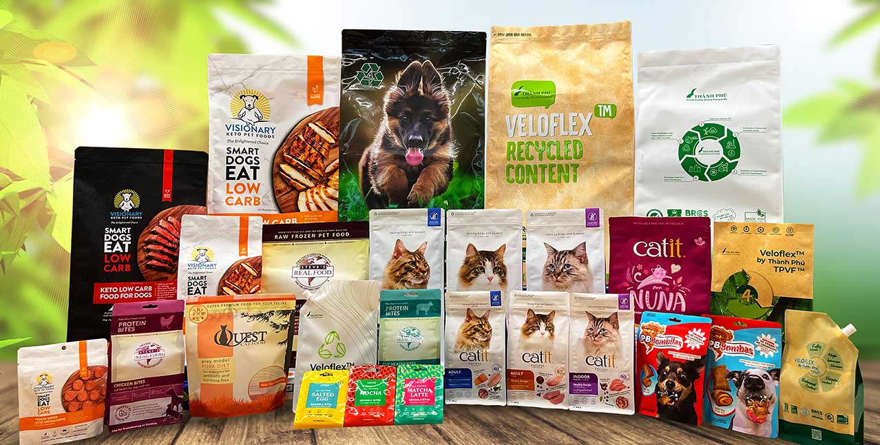Recyclable pet food and treat packaging solutions by Thanh Phu Packaging Co.