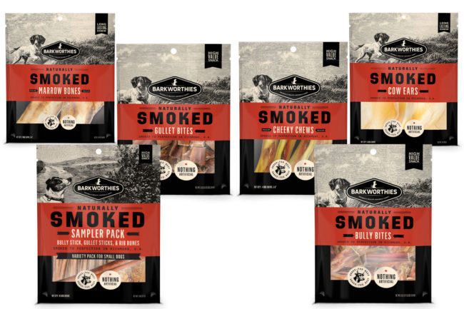Barkworthies' new dog chews in its hickory-smoked line