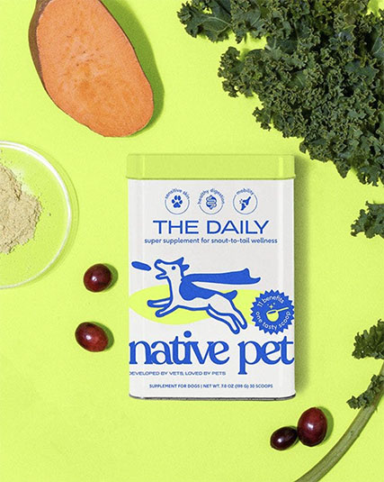 Native Pet's new The Daily powdered dog supplement