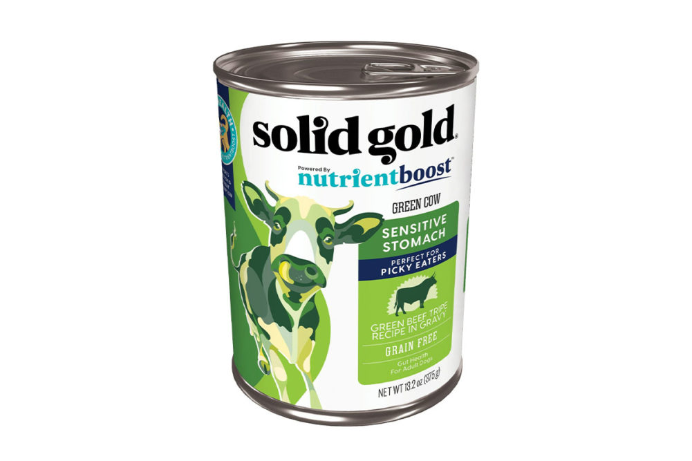 Solid Gold reintroduces Green Cow wet dog food now with nutrientboost™