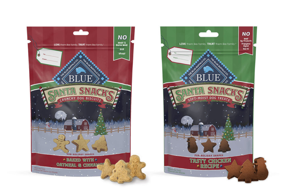 Blue Buffalo's new Santa Snacks dog treats