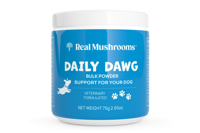 Daily Dawg all-in-one supplement for dogs by Real Mushrooms