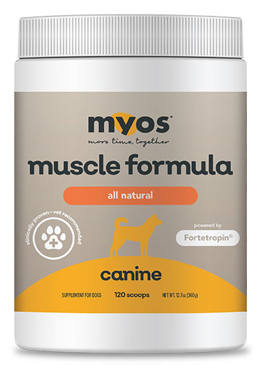 Fortetropin is the key ingredient in MYOS’s Canine Muscle Formula®