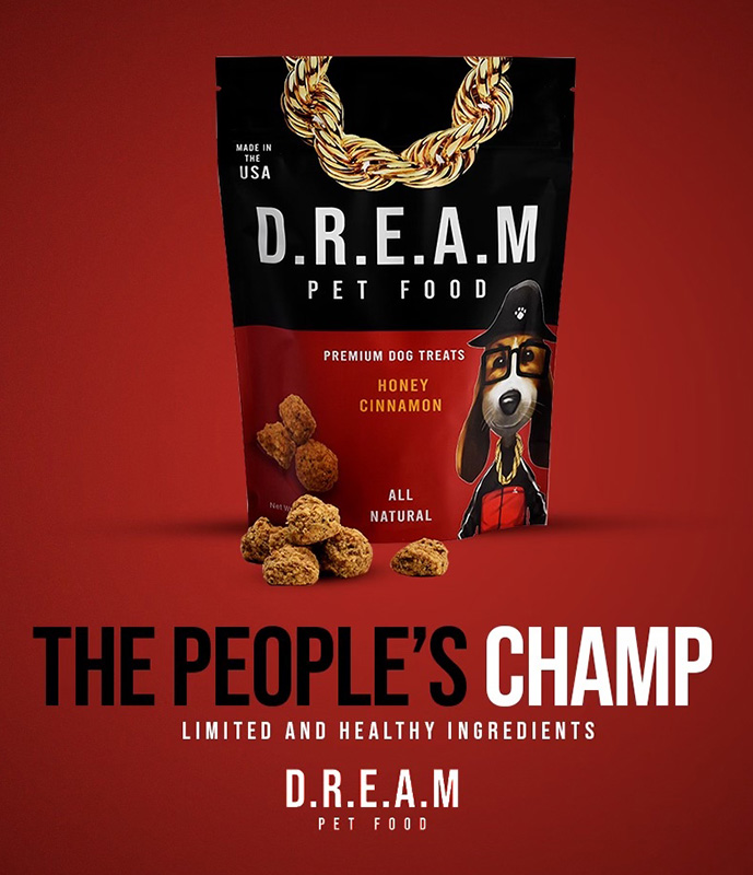 Hip-hop inspired dog treats from D.R.E.A.M. Pet Food