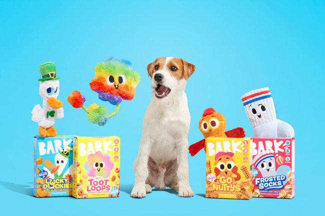 BARK introduces The Snack Pack cereal-inspired dog treats