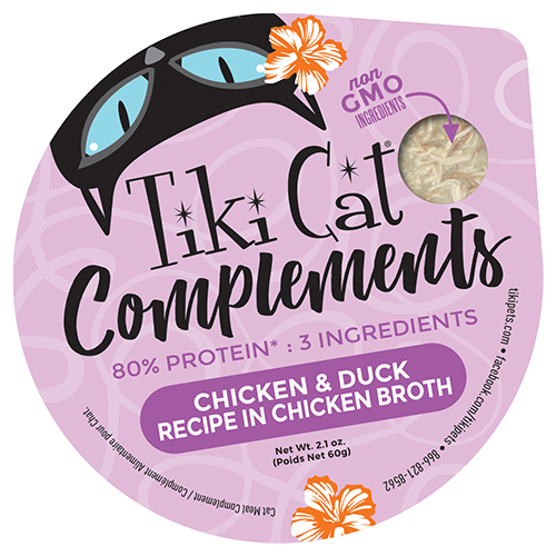 Individual packaging for Tiki Cat Complements