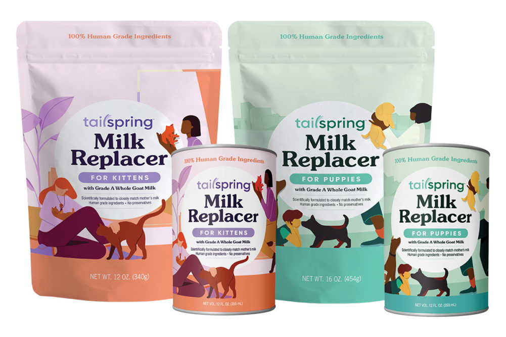 Meyenberg launches Tailspring goat milk products for puppies, kittens