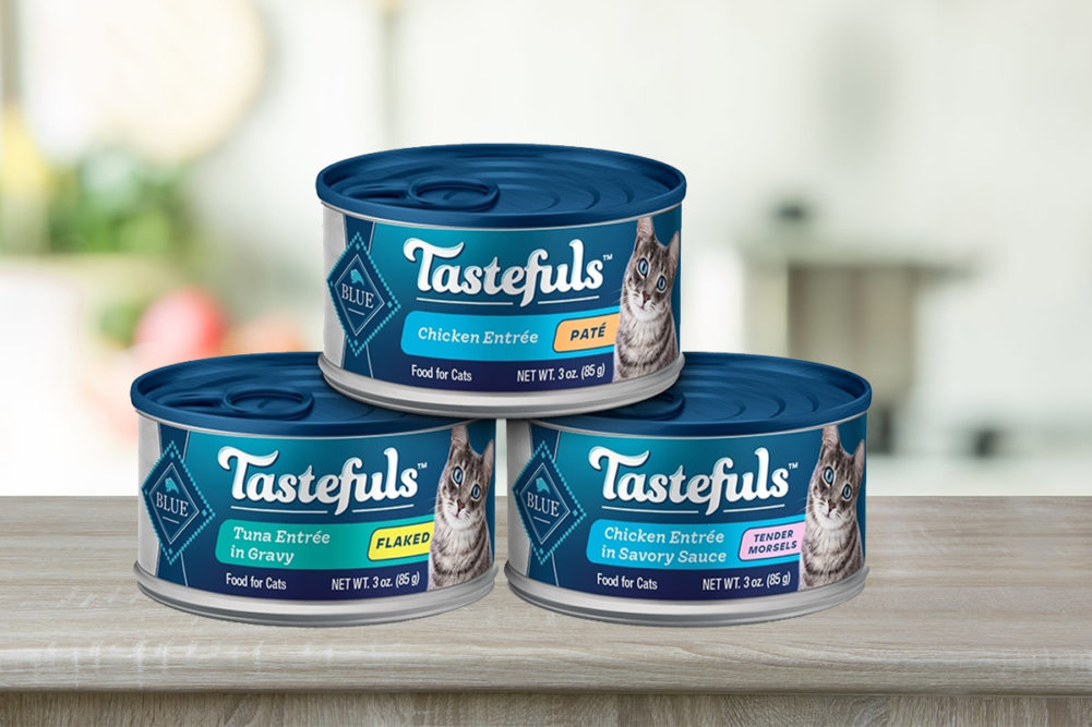 Blue Buffalo replacing Healthy Gourmet wet cat foods with new BLUE Tastefuls