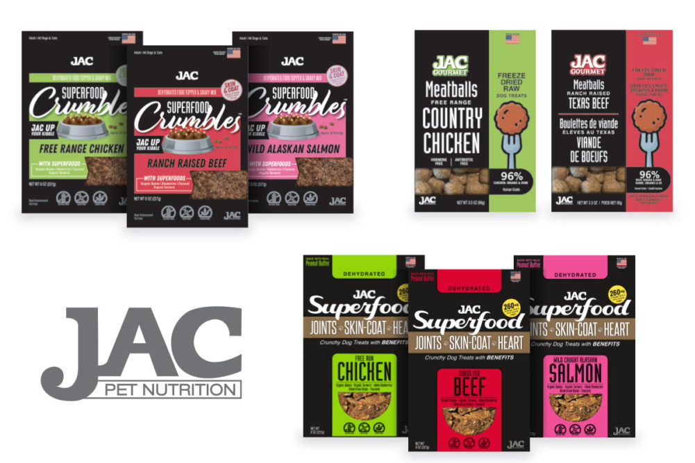 JAC Pet Nutrition enters North American pet market with two treats, one topper