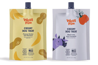 West Paw updates packaging for creamy dog treats
