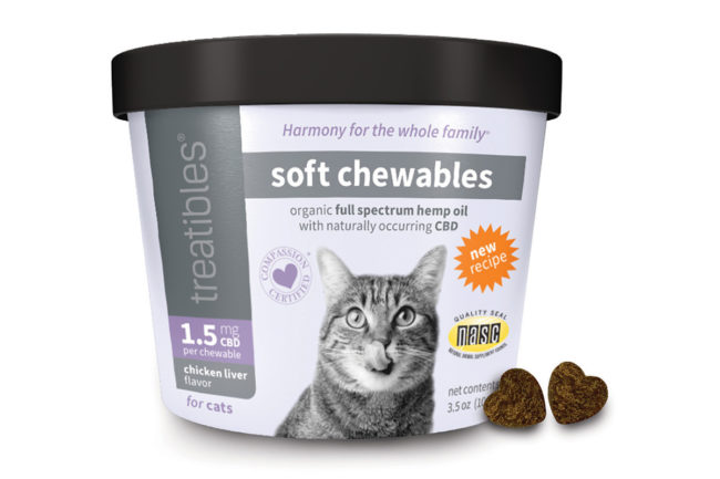 New packaging and formulation for Treatibles CBD Soft Chewables for Cats