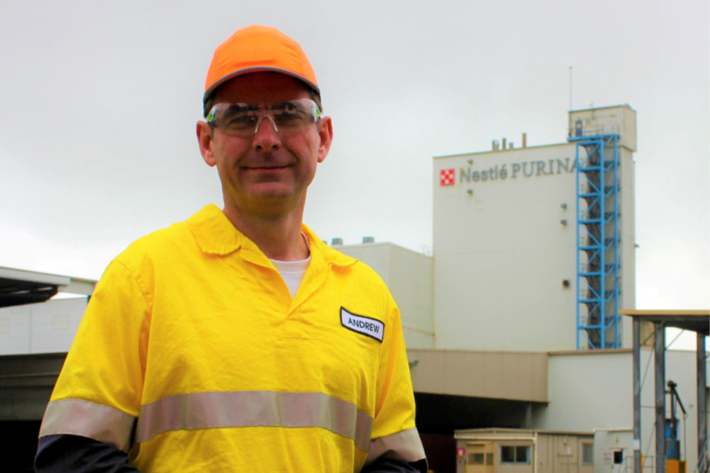 Andrew Devlin, factory manager of Purina's Blayney facility