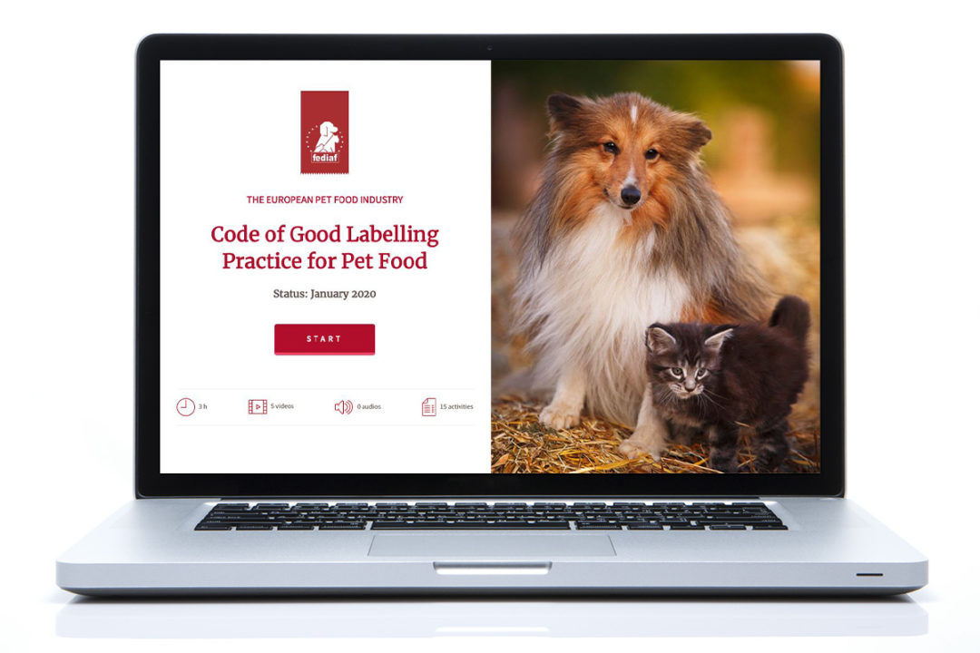 FEDIAF launches e-learning tool for pet food labeling regulations