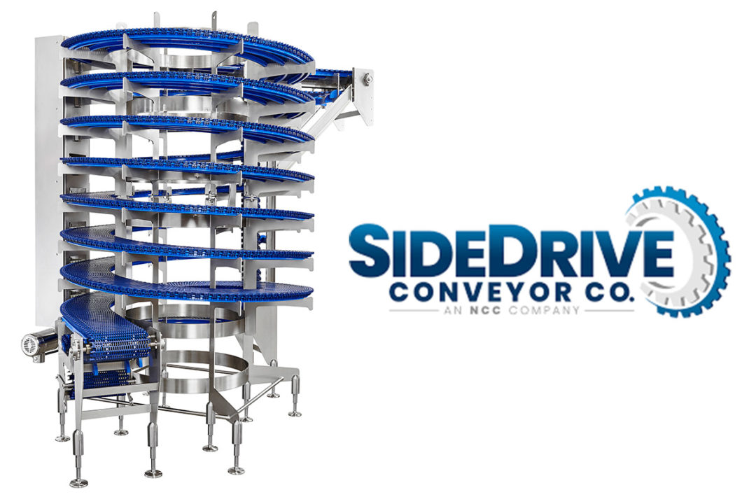 SideDrive announces PACK EXPO exhibit, hygienic spiral conveyor