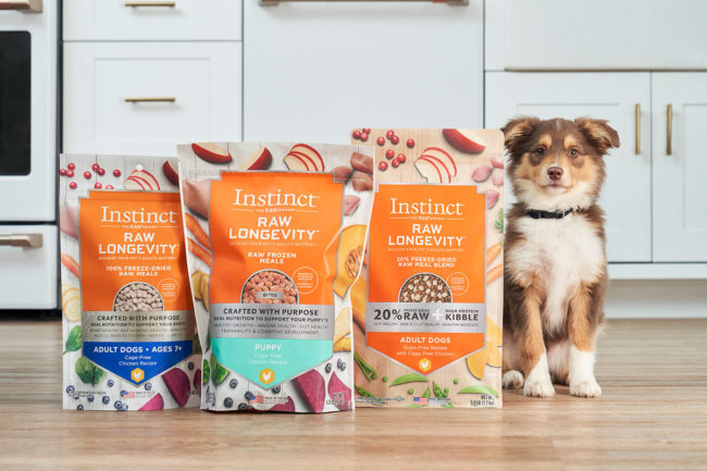 Instinct Raw Longevity dog food formulas
