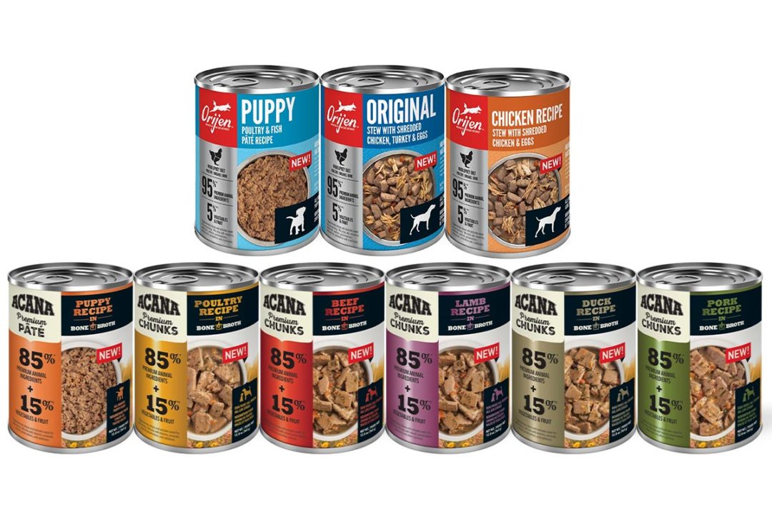 Champion introduces new ACANA and ORIJEN wet dog foods in Canadian market