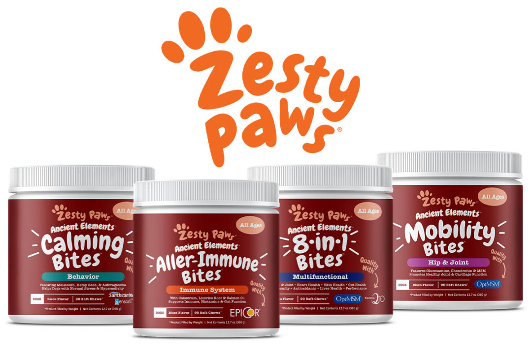 Zesty Paws launches Ancient Elements functional supplements for dogs