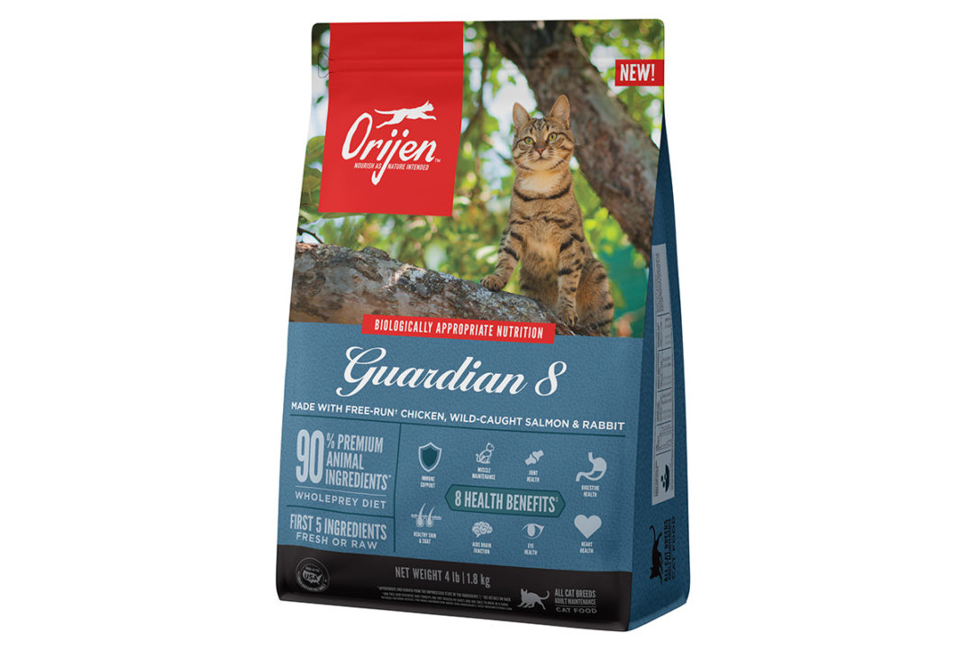 Champion Petfoods' newest cat food product, ORIJEN Guardian 8