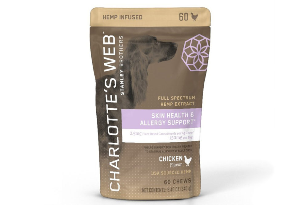 Charlotte's Web introduces Skin and Allergy dog treats