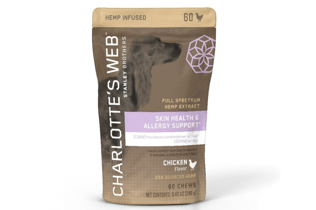 Charlotte's Web introduces Skin and Allergy dog treats