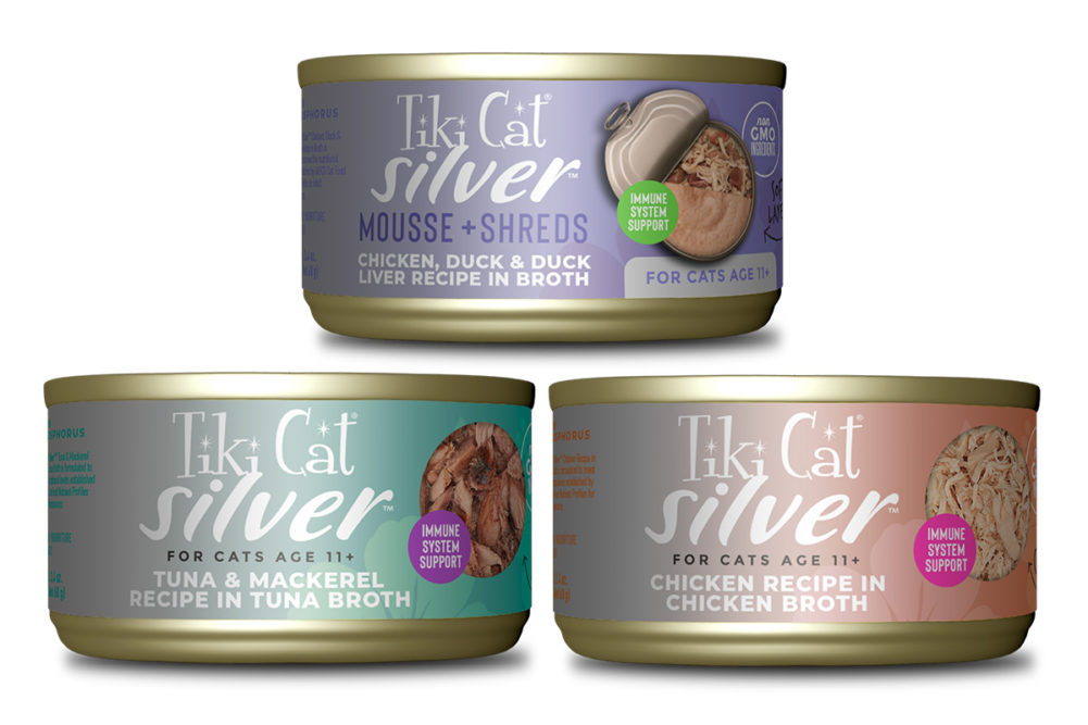 Tiki Cat launches Silver wet diets for senior cats