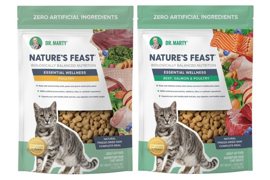 Dr. Marty Pets' new freeze-dried cat food formulas