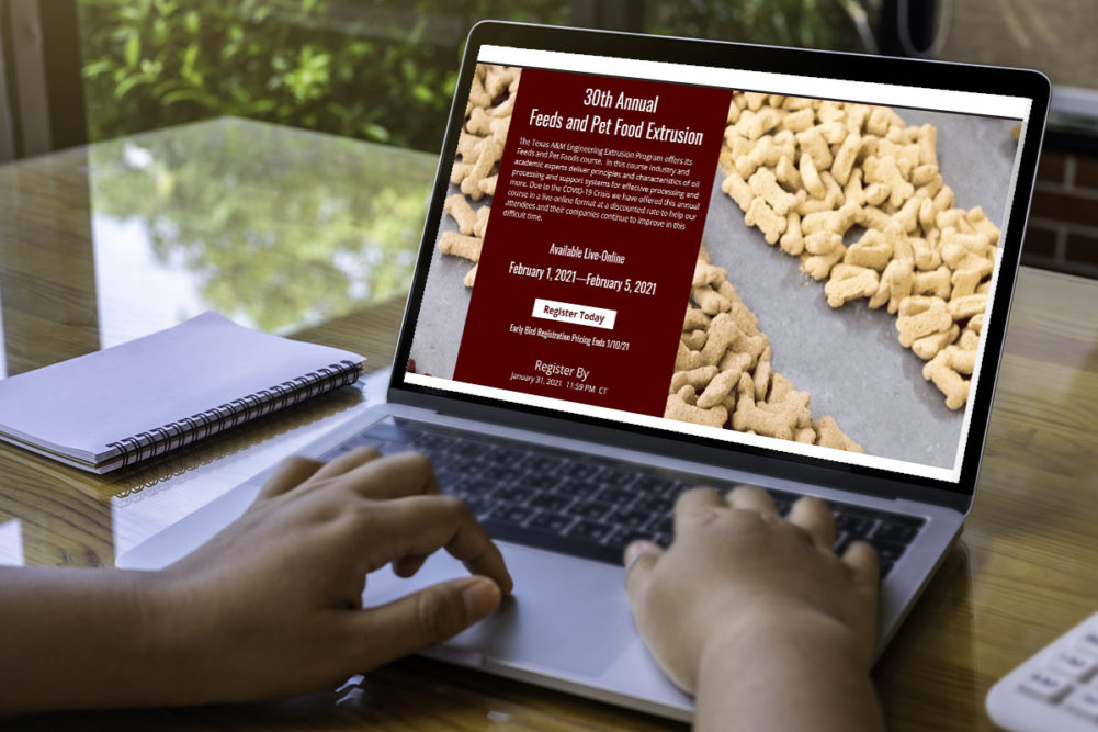 Texas A&M University to host virtual course on feed and pet food extrusion