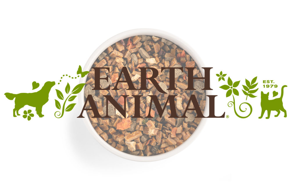Earth Animal dog food packaging offers environmental benefits