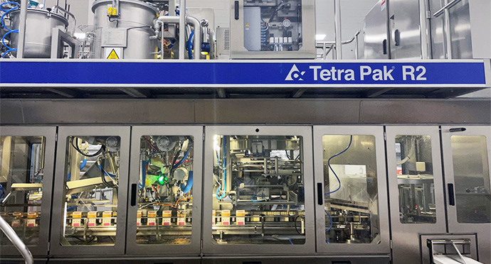 Tetra Pak carton filling system inside NaturPak facility