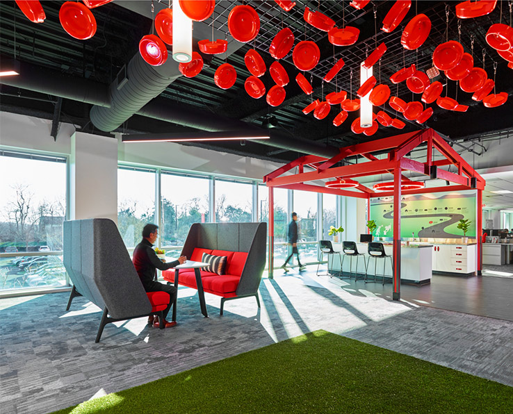 Inside Red Collar's administrative office space