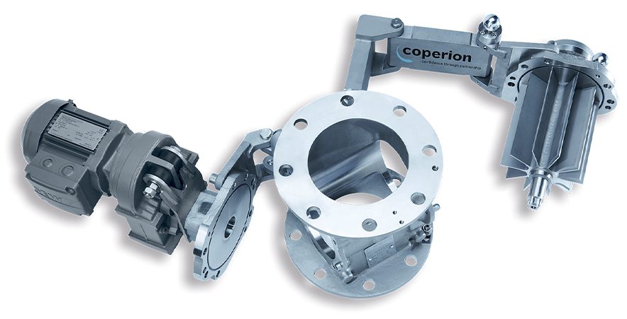Mechanisms like this RotorCheck monitoring system from Coperion can help processors -prevent the contamination of rotary valves. (Source: Coperion)