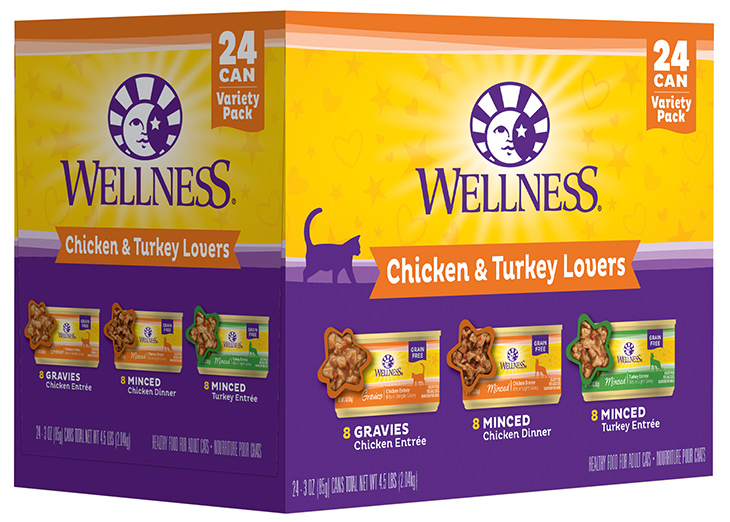 Wellness wet cat food variety pack