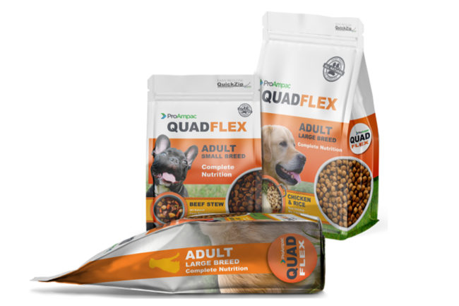 ProAmpac creates sustainable quad-seal package for pet food and treats