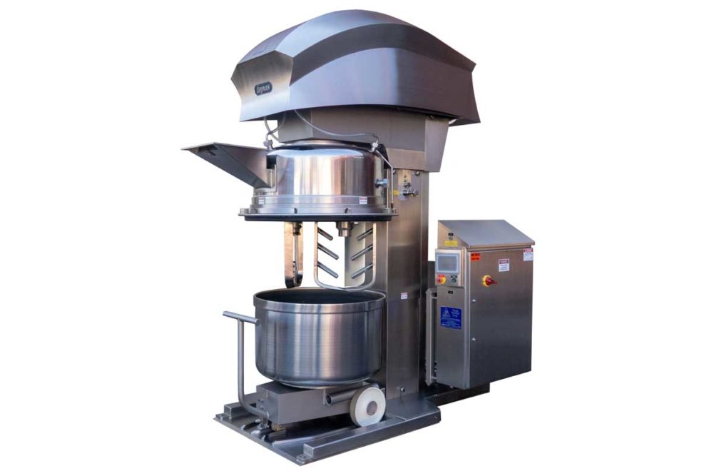 Topos Mondial has updated its double planetary vertical mixer with improved sanitation, cleaning and durability features