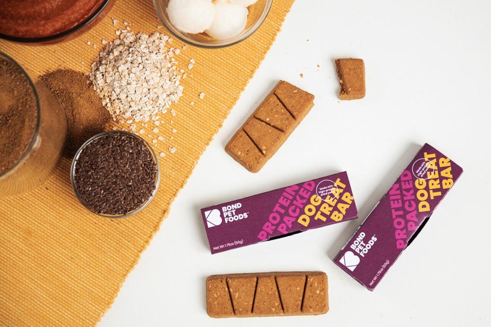 Biotech startup launches first product, Protein-Packed Dog Treat Bars