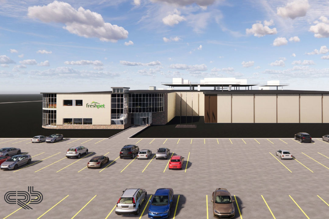 CRB's rendering of Freshpet's future manufacturing campus in Texas