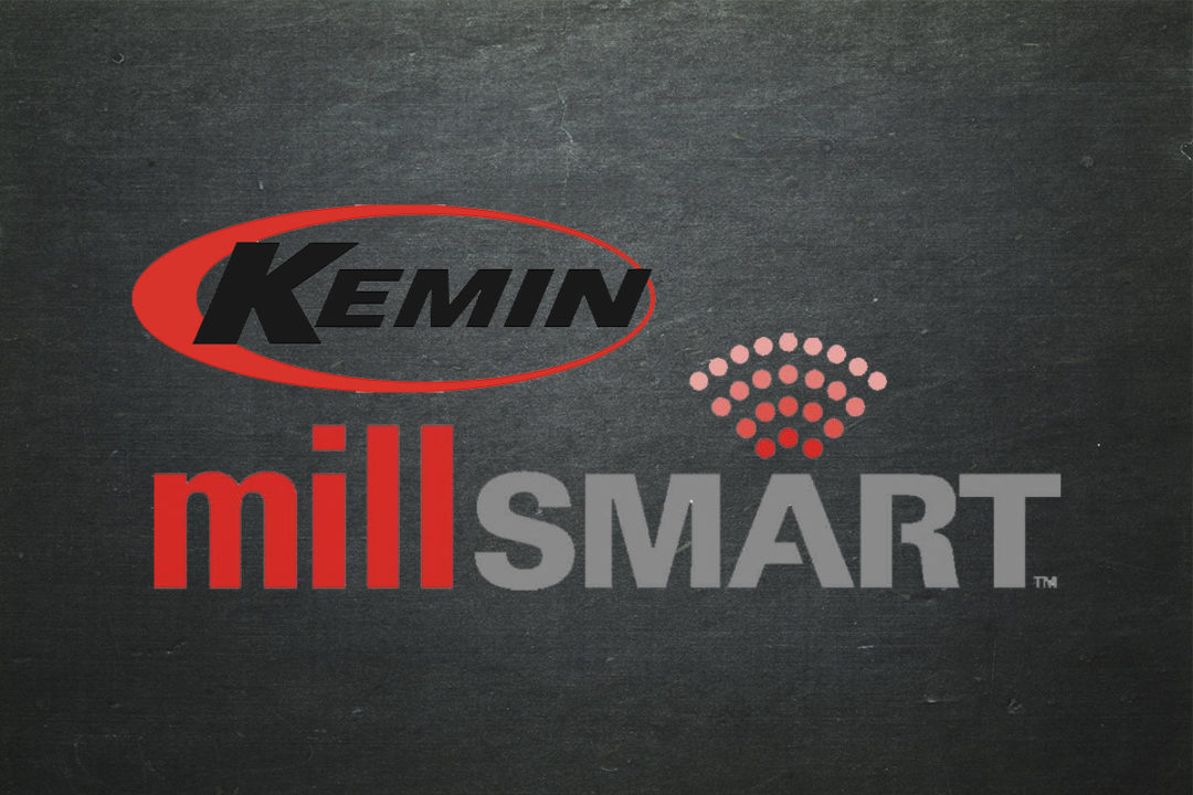 Kemin logo and millSMART logo on chalkboard background (©STOCKR - STOCK.ADOBE.COM)