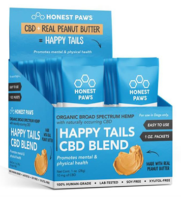 Honest Paws Happy Tails CBD Blend pouches