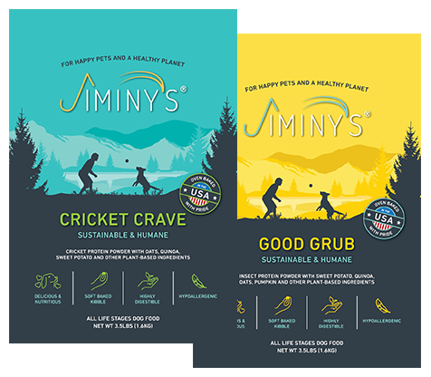 Jiminy's insect-protein dog foods