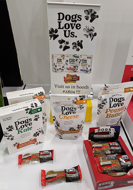 Dogs Love Us new product packaging and logo