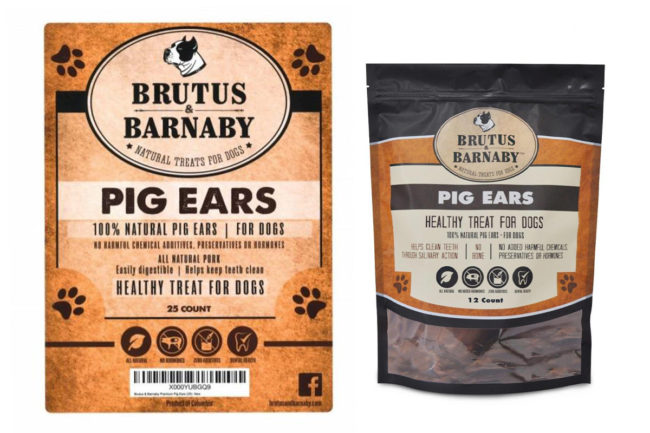 Brutus & Barnaby recall pig ear dog treats for Salmonella risk