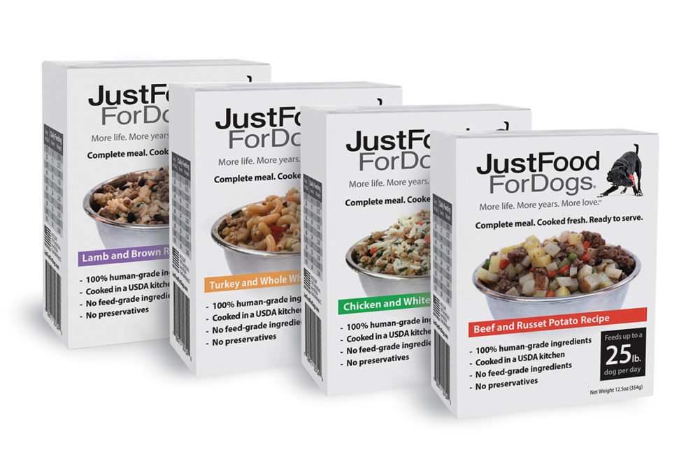 JustFoodForDogs extends shelf-stable dog food line