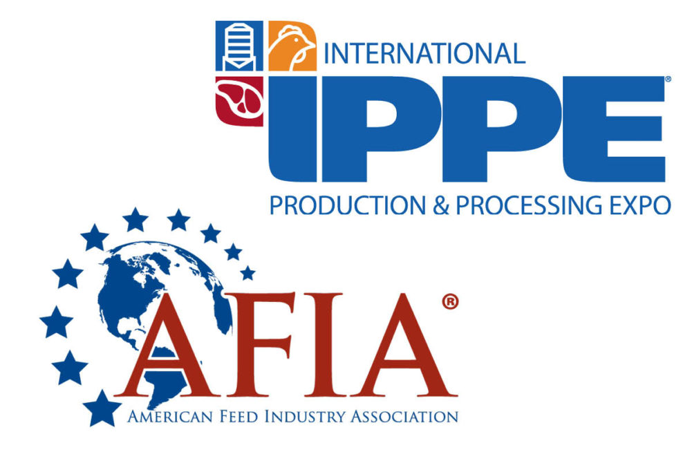 American Feed Industry Association (AFIA) and International Production and Processing Expo (IPPE) logos