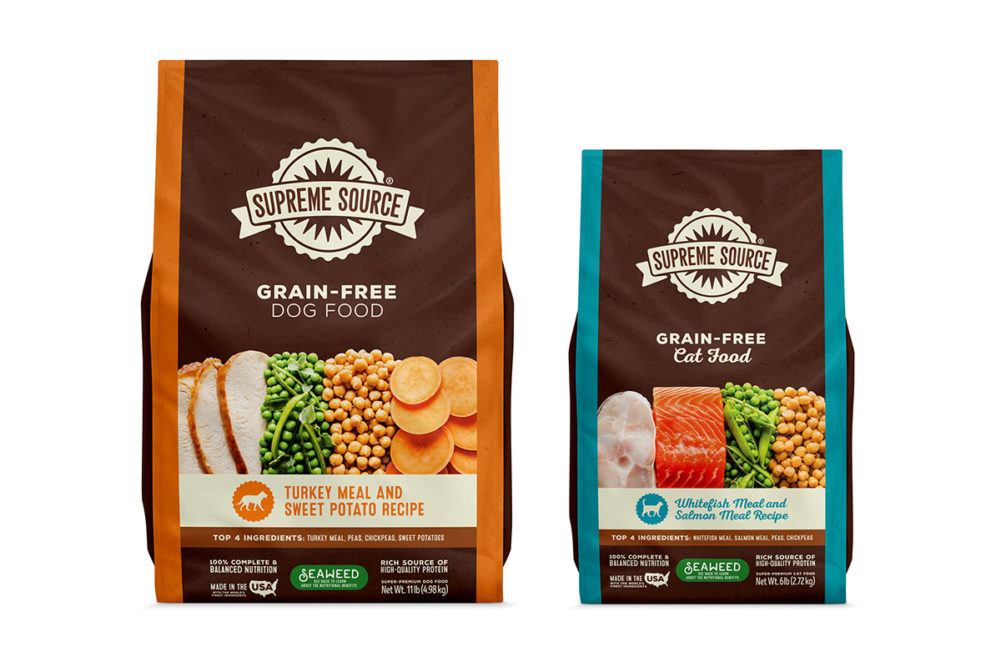 New sustainable packaging for American Pet Nutrition's Supreme Source pet food brand