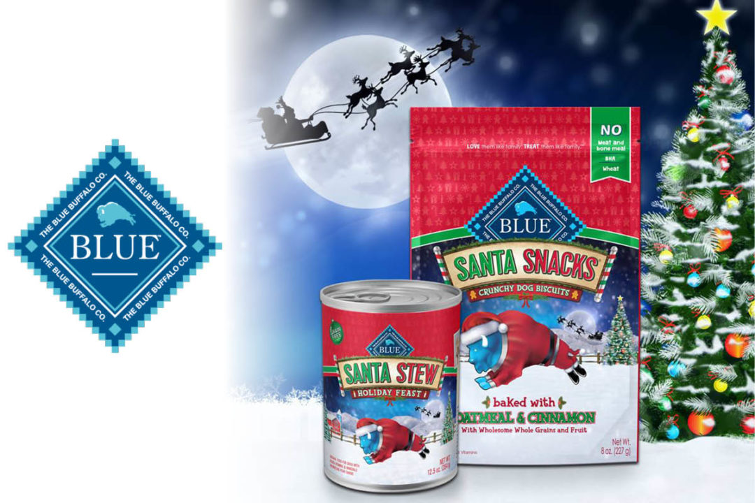 Blue Buffalo Santa Snacks and Santa Stew seasonal dog products