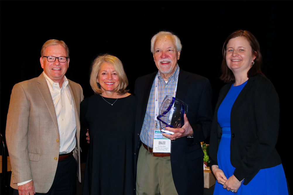 From left: Joel G. Newman, AFIA president and CEO, Dr. Kim Rock and her husband Bill Barr, president of Bill Barr & Company, and Sarah Novak, AFIA VP of membership and public relations