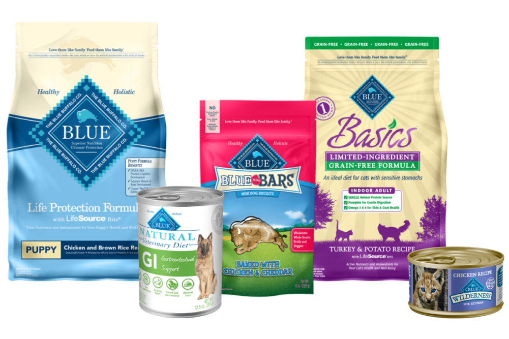 Blue Buffalo pet food products