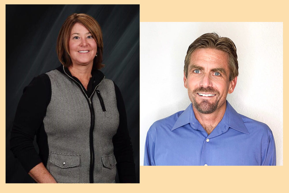 Michelle Carter, new national accounts sales manager, and Scott Warwick, new territory sales manager west.