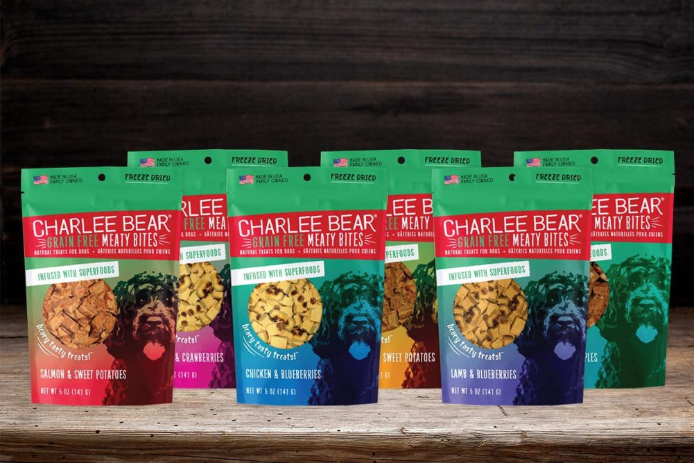Charlee Bear grain-free meaty bites infused with superfoods