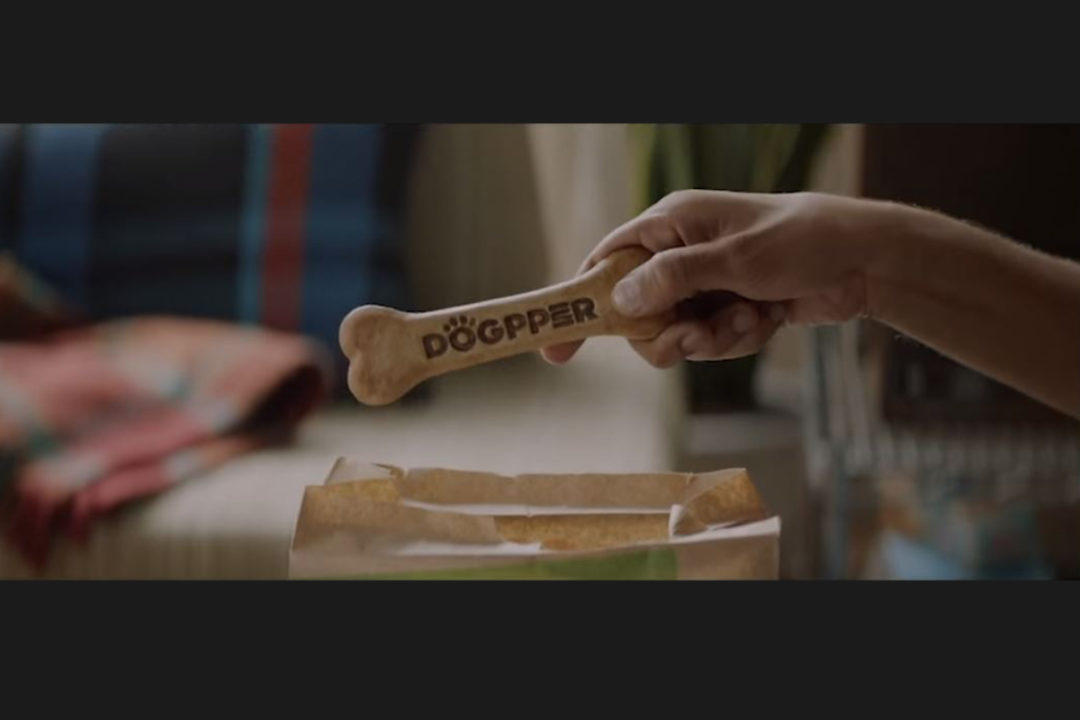Burger King's DOGPPER, dog biscuit with flame-grilled beef flavor available exclusively through DoorDash with purchase of a WHOPPER sandwich